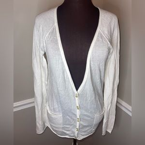 Tex by Max‎ Azria womens off white cardigan sweater M